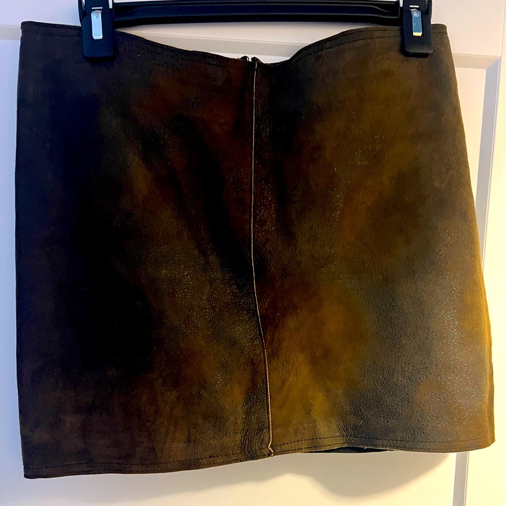 Graham and Spencer leather mini skirt